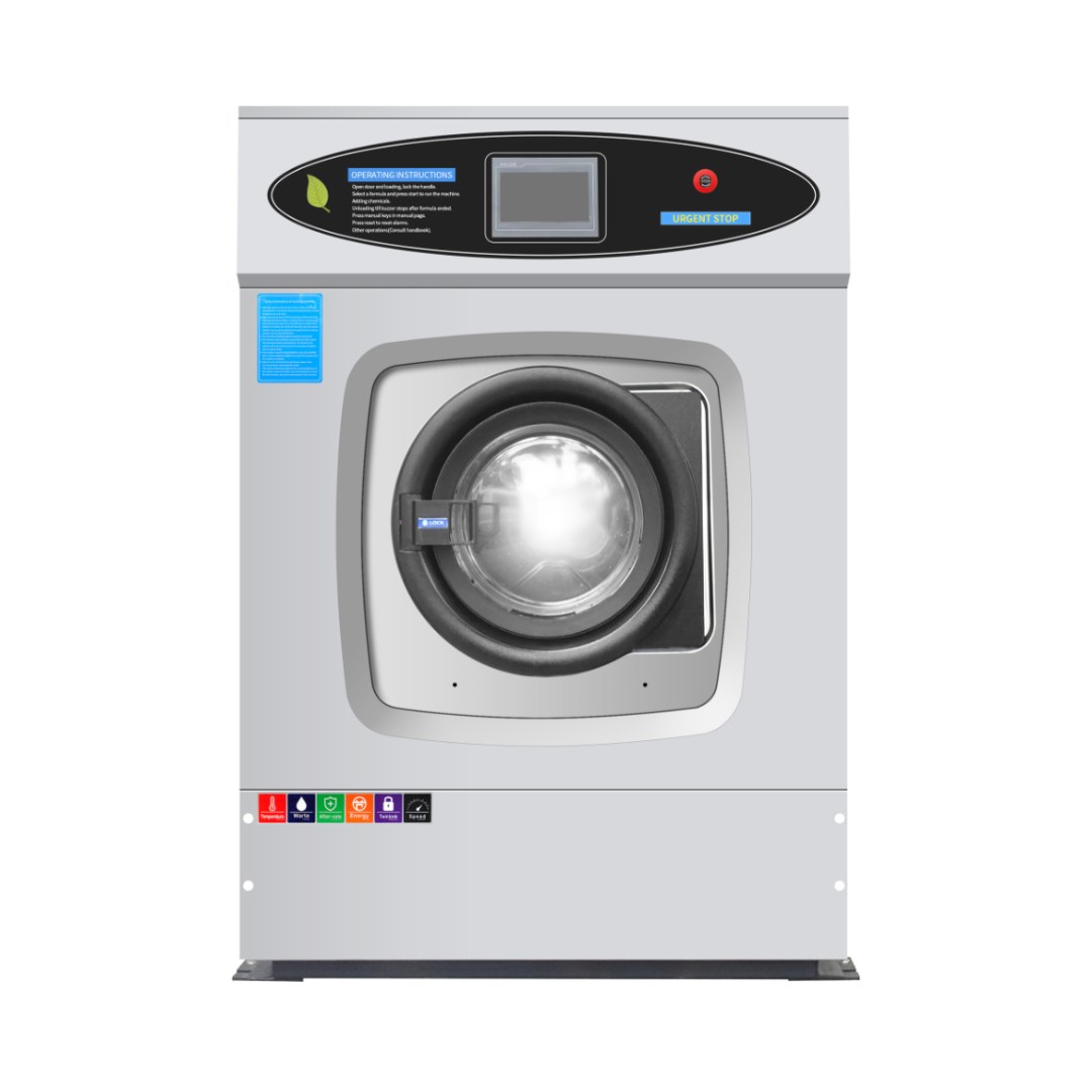Lavadora-extractora industrial de 30 kg con control computarizado · KINGSLEY-30