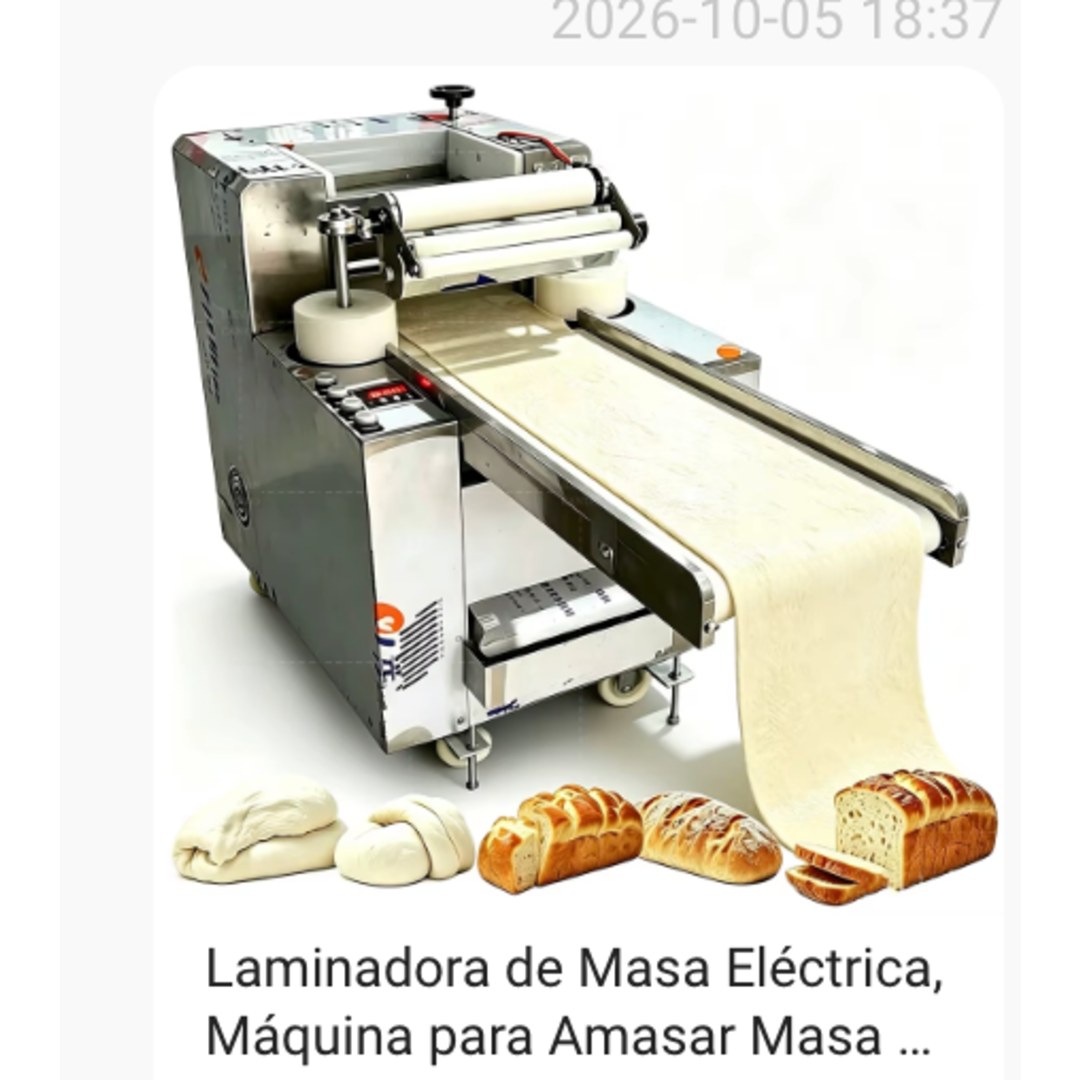 Laminadora y prensadora automática de masa con cinta transportadora · CD-500
