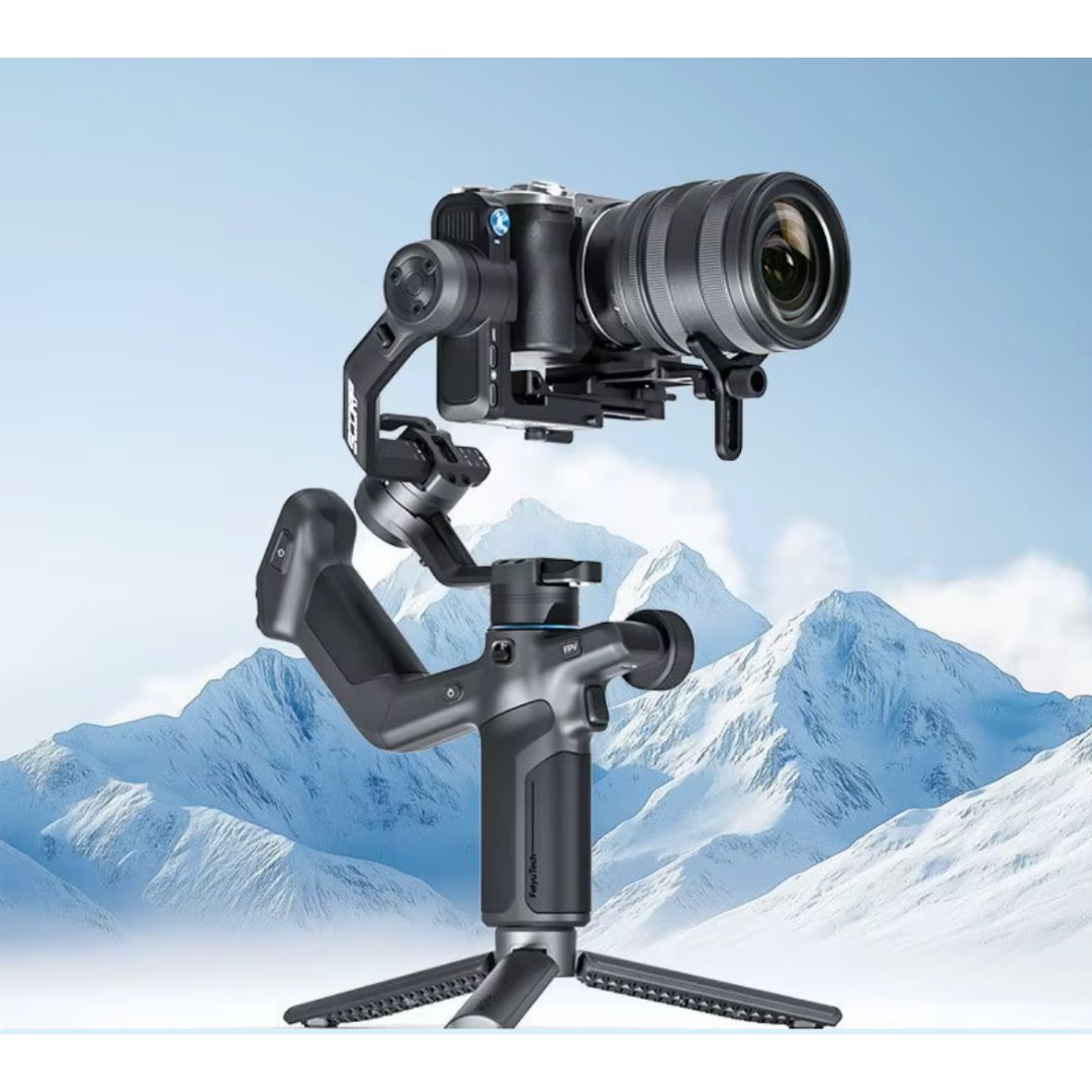 Estabilizador gimbal de 3 ejes con IA para cámaras y celulares · SCORP Mini 3 Pro