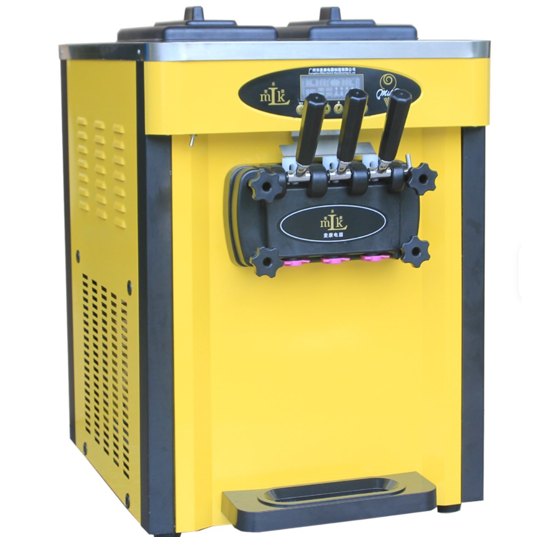 Máquina de helado soft 3 bocas con capacidad 36-38 L/h · ICM-36S