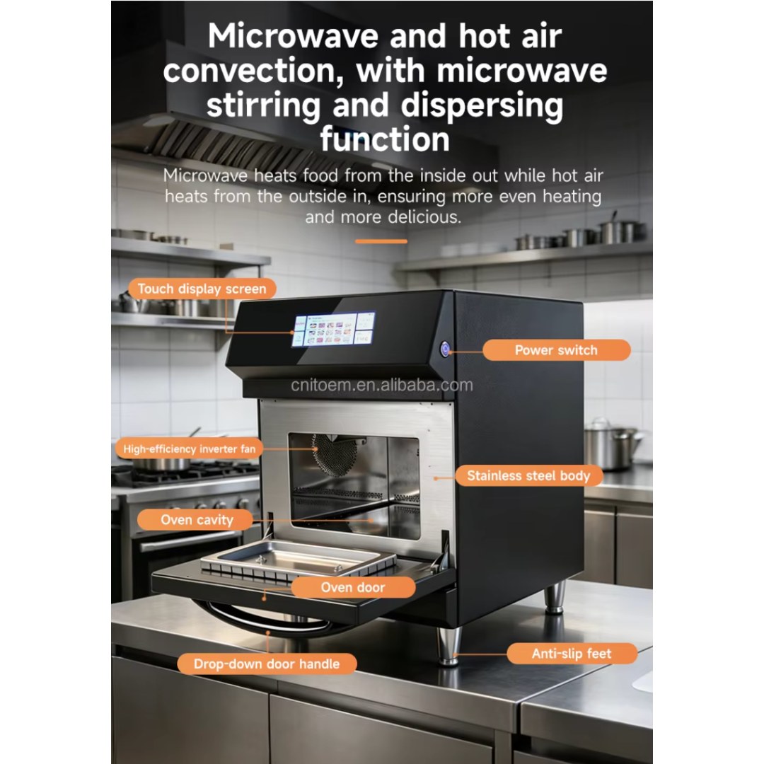 Horno de cocción acelerada con microondas, convección e impacto de aire · ASQ K2PRO