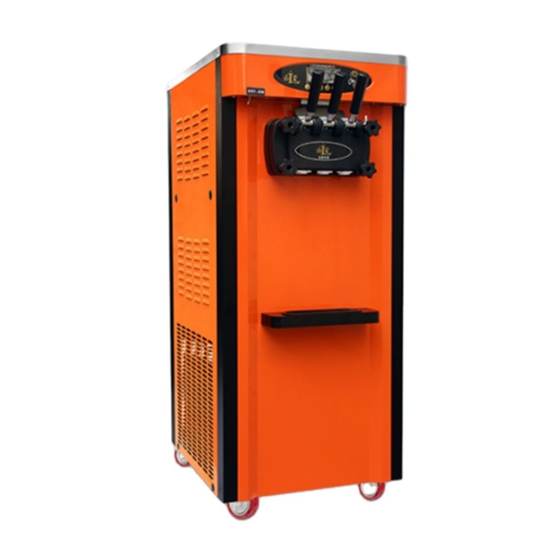 Máquina de helado soft de 3 bocas con capacidad 18-22 L/h · BQL-18C